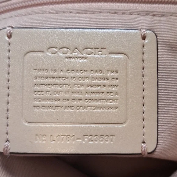 Coach Kelsey BLUSH PINK Soft Leather Satchel, Shoulder or Crossbody GUC - Picture 10 of 10